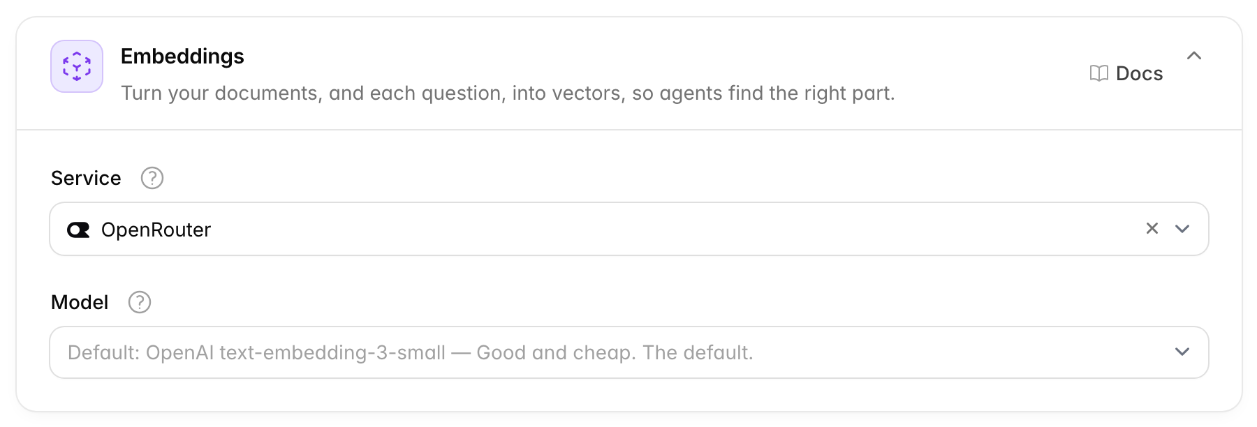 Embeddings