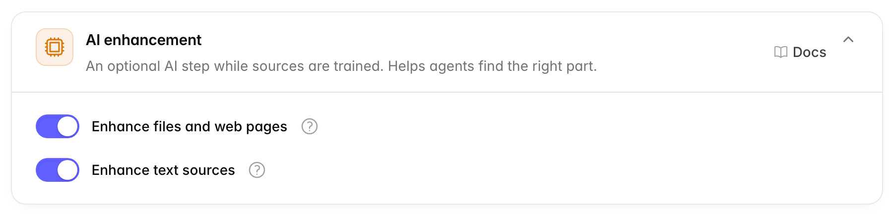 AI enhancement