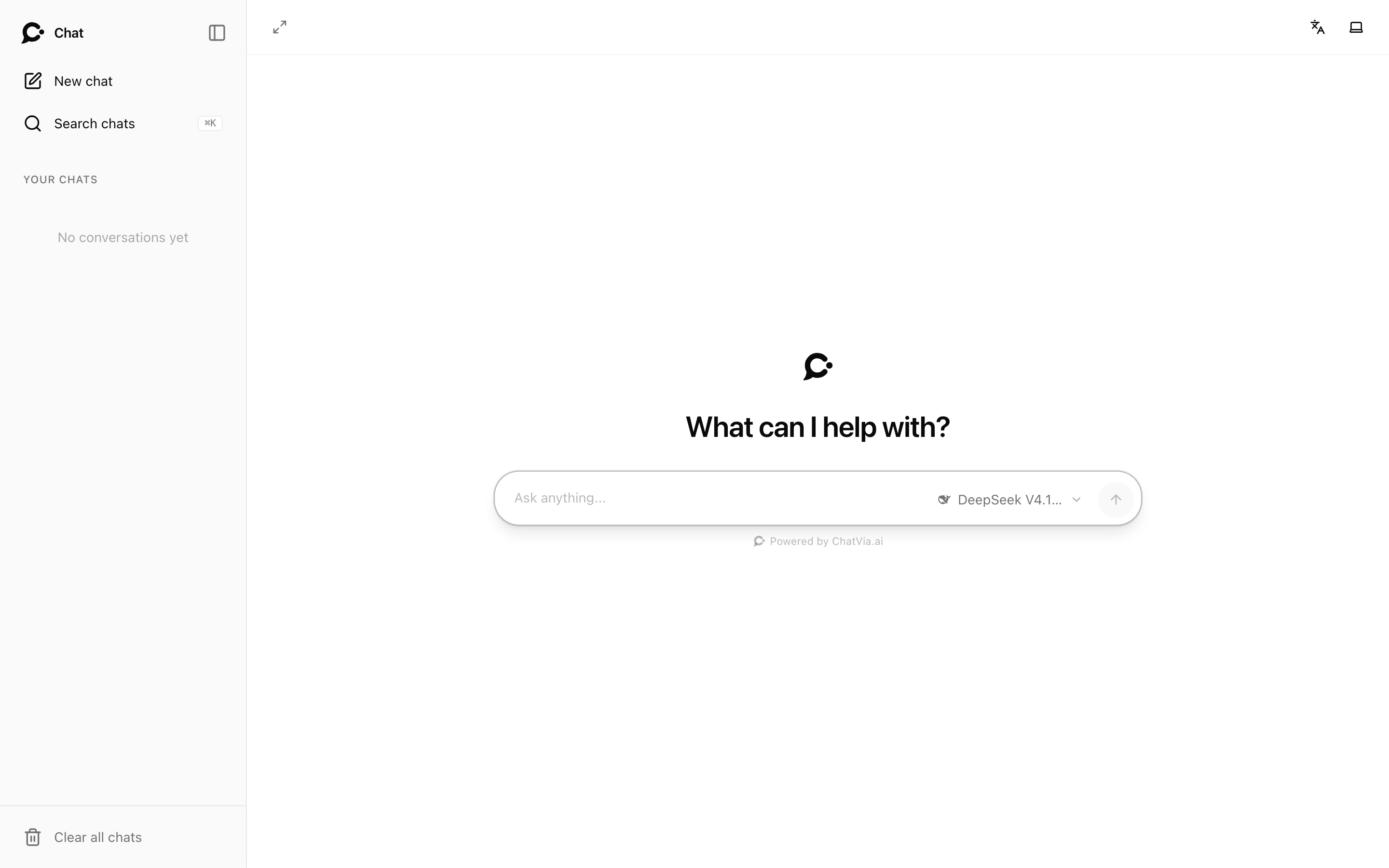 Full-page embed inside a host app