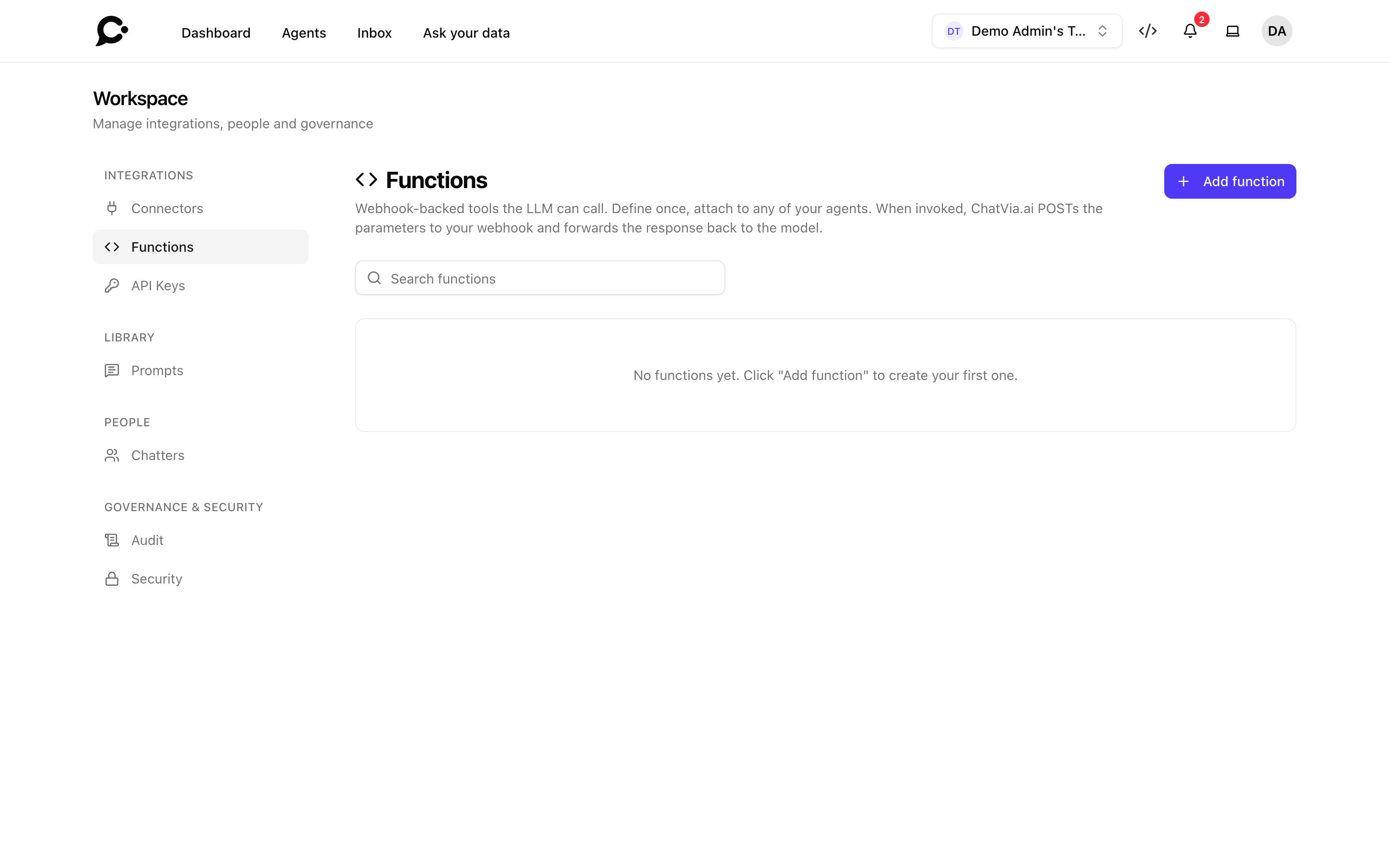 Functions list