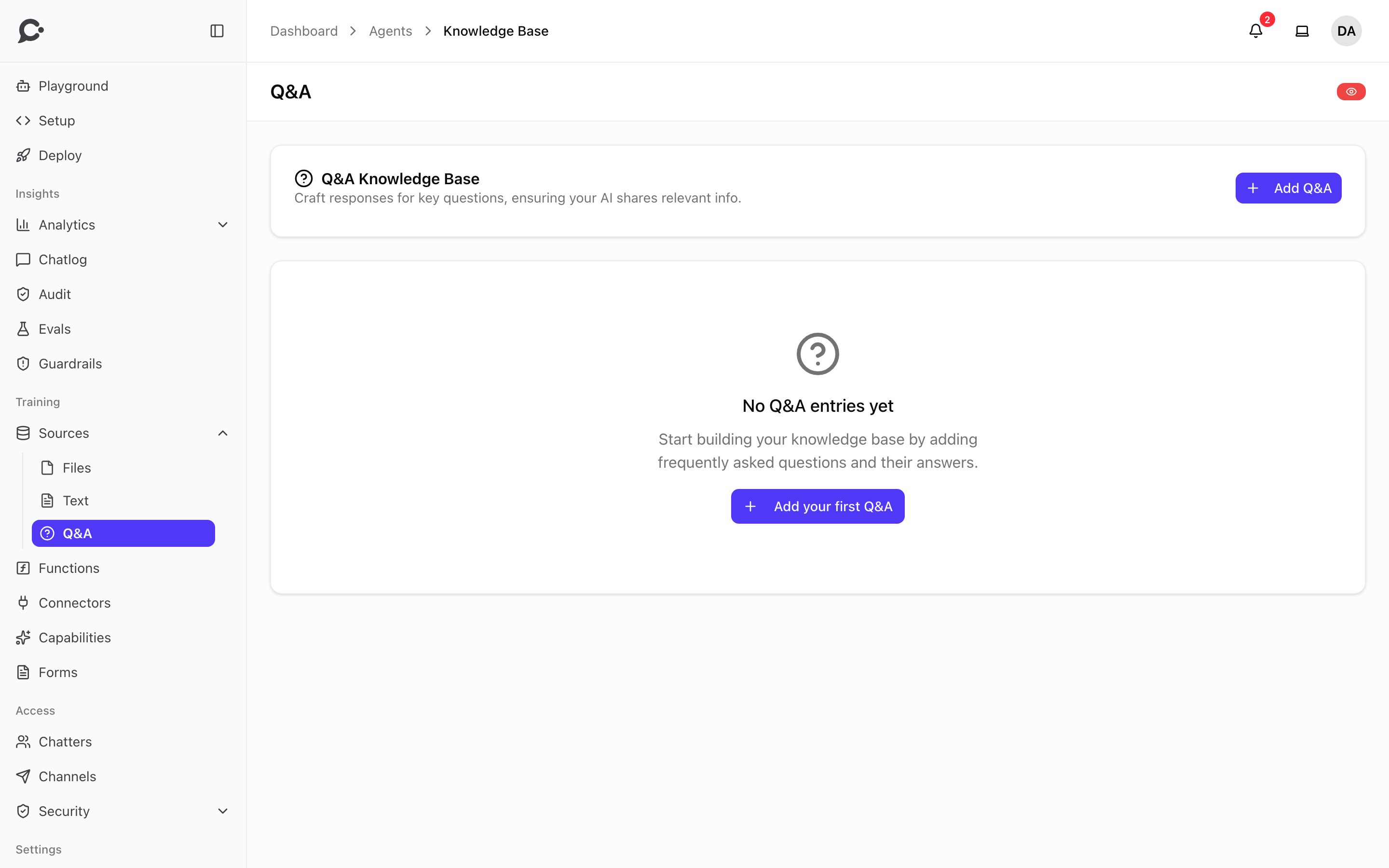 Q&A source list