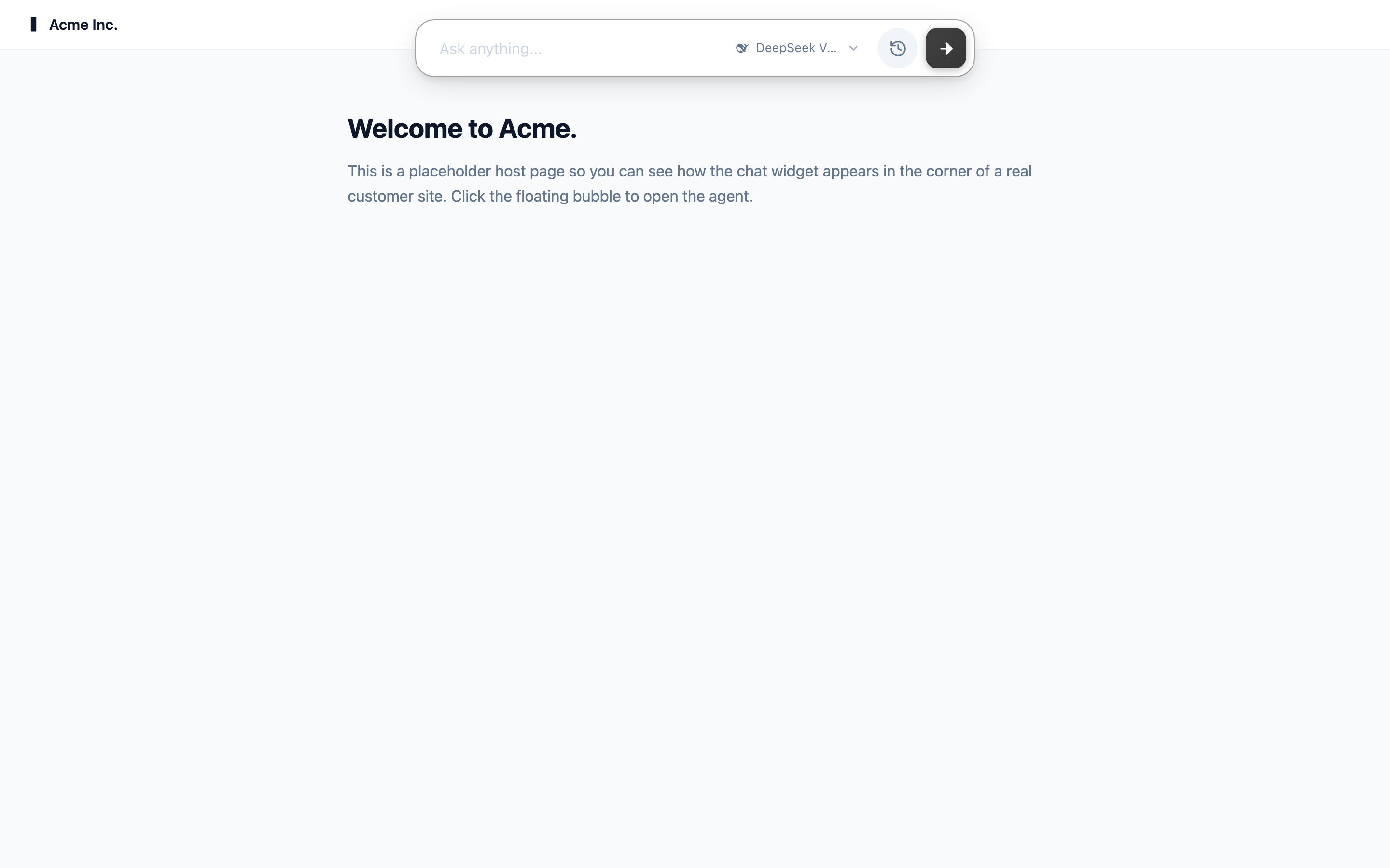 The Command Bar at the top of a page