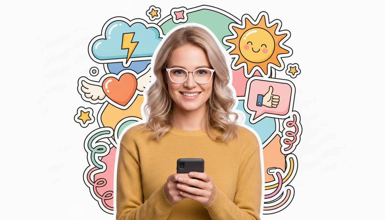 Girl holding phone